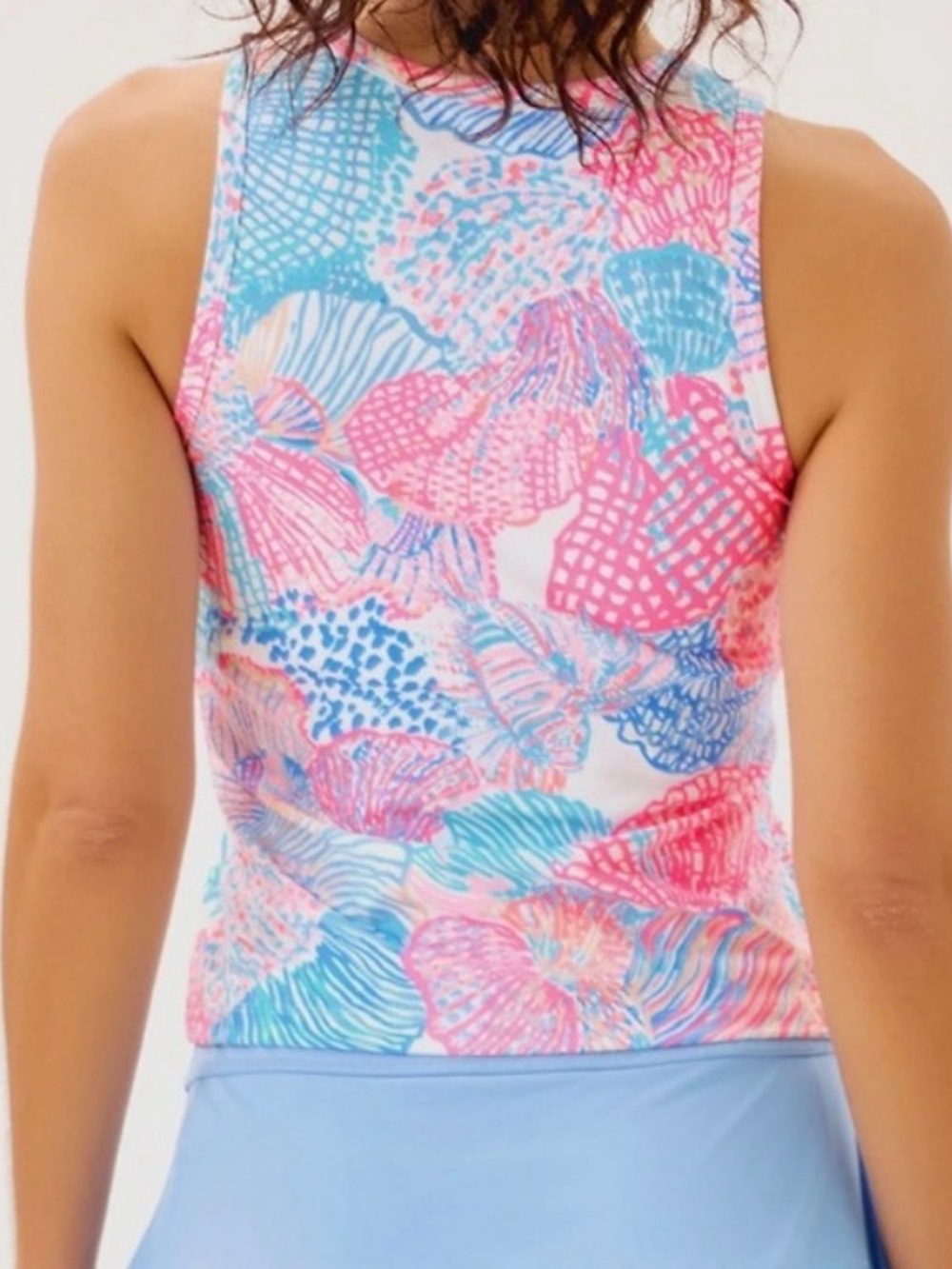 NWT Lilly Pulitzer Large ACTIVE BRA UPF 50+ “Roar Of The Seas”✨Retail💲108